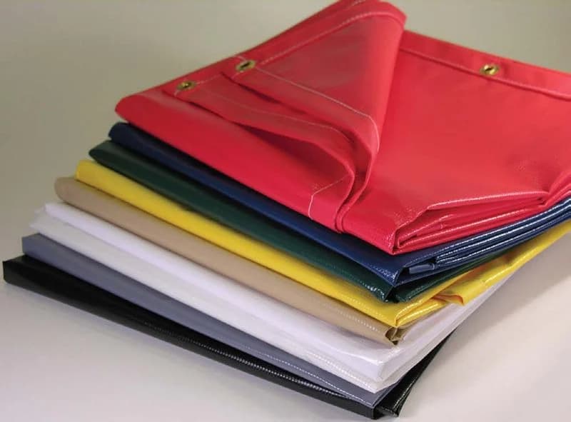 Vinyl coated mesh tarp
